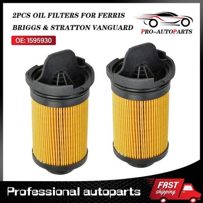2PCS Oil Filter for Ferris 595930 Replace Briggs Vanguard IS2100Z IS3200Z Z2