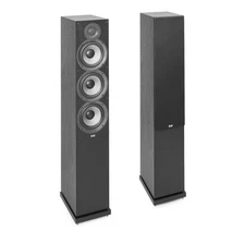 Elac Debut 2.0 F6.2 Open Box Black Tower Speaker (Pair)