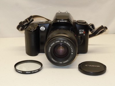 Canon EOS Rebel X S 35mm SLR Film Camera w/ 35-80mm III EF Zoom Lens TESTED