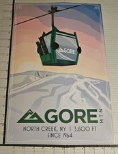GORE MT SKI AREA POSTER. 11" X 17" MINT
