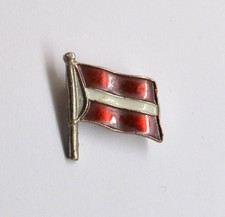 Latvia Flag Pin Badge (ver.3)
