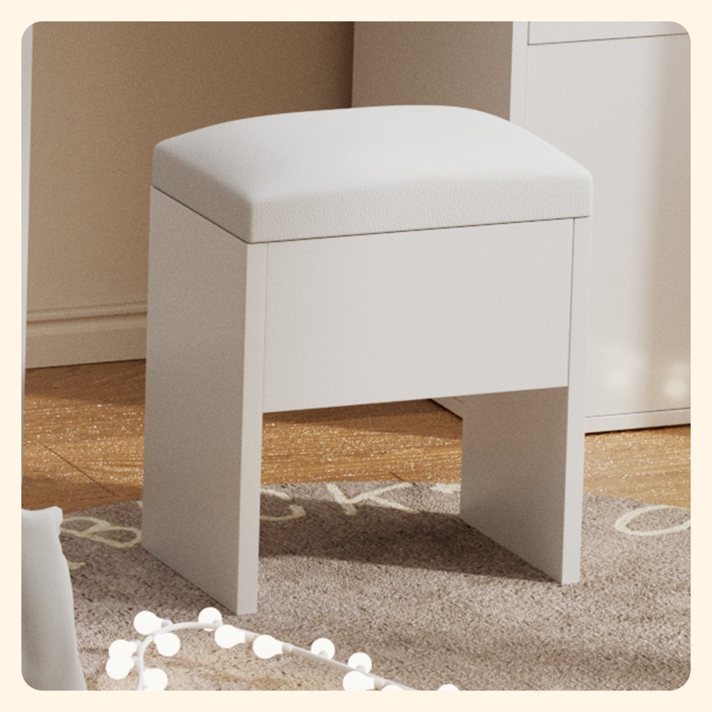 Makeup Vanity Desk with LED Mirror Lights, Vanity Table with Charging Station