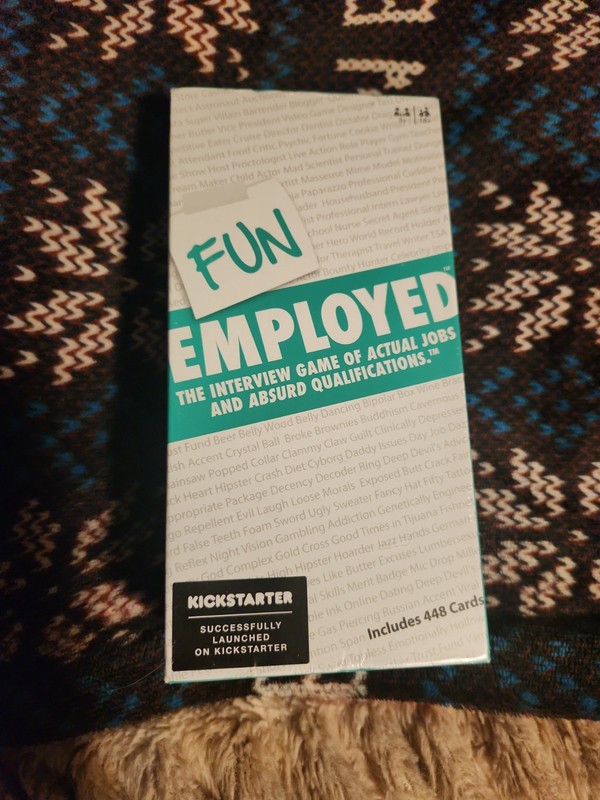 Funemployed Party Game of Actual Jobs & Unreal Qualifications Urban Island Games