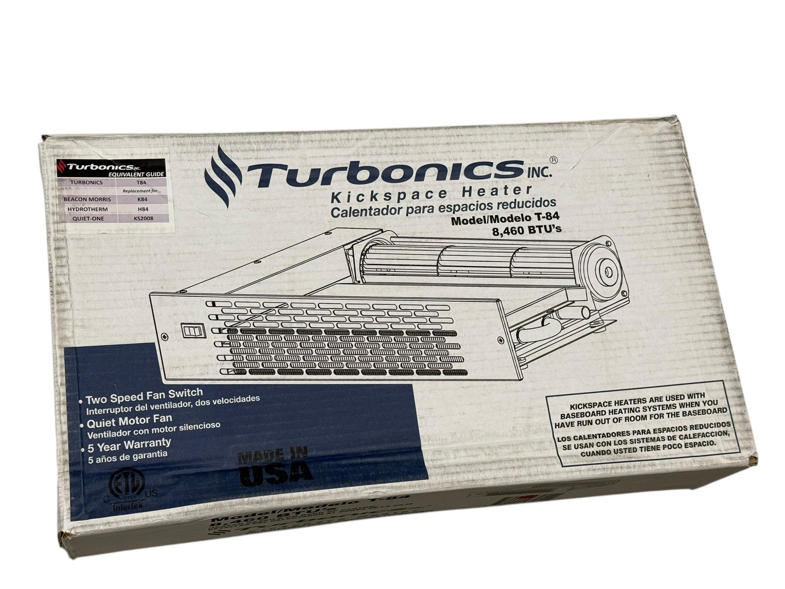 25"d W/ Built-in Fan Gently Blow T-84 Nib