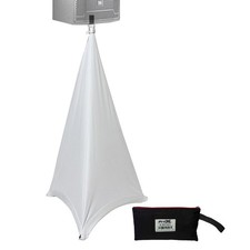 ProX X-SP3SC 3 Sided White Tripod Speaker Lighting Stands Lycra Scrim Cover