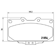 Satz Bremsbeläge Bremsklötze vorne für Subaru Impreza GC GD GF GG 26902486