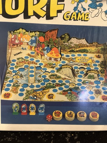 Gioco da tavolo vintage The SMURF gioco tridimensionale 1981 Milton Bradley sigillato - Foto 5 di 12