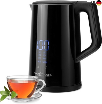 ProfiCook  Wasserkocher mit Temperatureinstellung 1,7L | Temperaturauswahl 