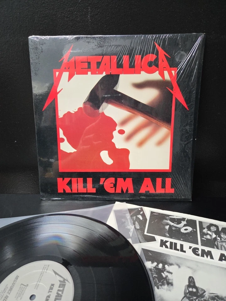 Metallica Kill Em All Lp Vinyl 1983 1st A-1 Sterling Press Shrink/Insert NM-/EX - Image 2 of 4