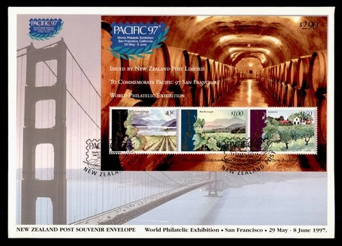 DR WHO 1997 NEW ZEALAND FDC WORLD STAMP EXPO S/S $2.90 LM73812