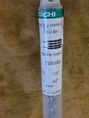 Hitachi Rotary Hammer Drill Bit 1/2'' x 22'' 725063