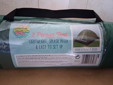 2 Person Lightweight, Splash Proof Tent 100h x 140w x 205d