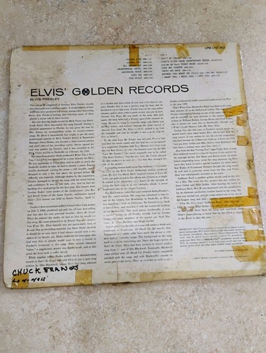 Elvis Presley ELVIS' GOLDEN RECORDS Vinyl 33 Record - Imagen 2 de 5