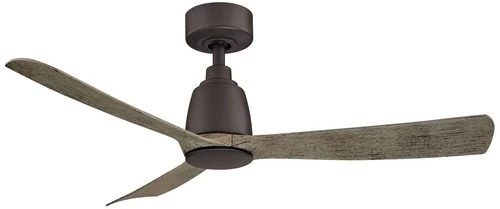 44" Fanimation Kute Matte Greige Damp Outdoor Smart Ceiling Fan - Picture 2 of 3