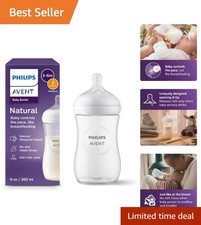 BPA-Free 9oz Baby Bottle with Anti-Colic Medium Flow Nipple - Best for Newborns