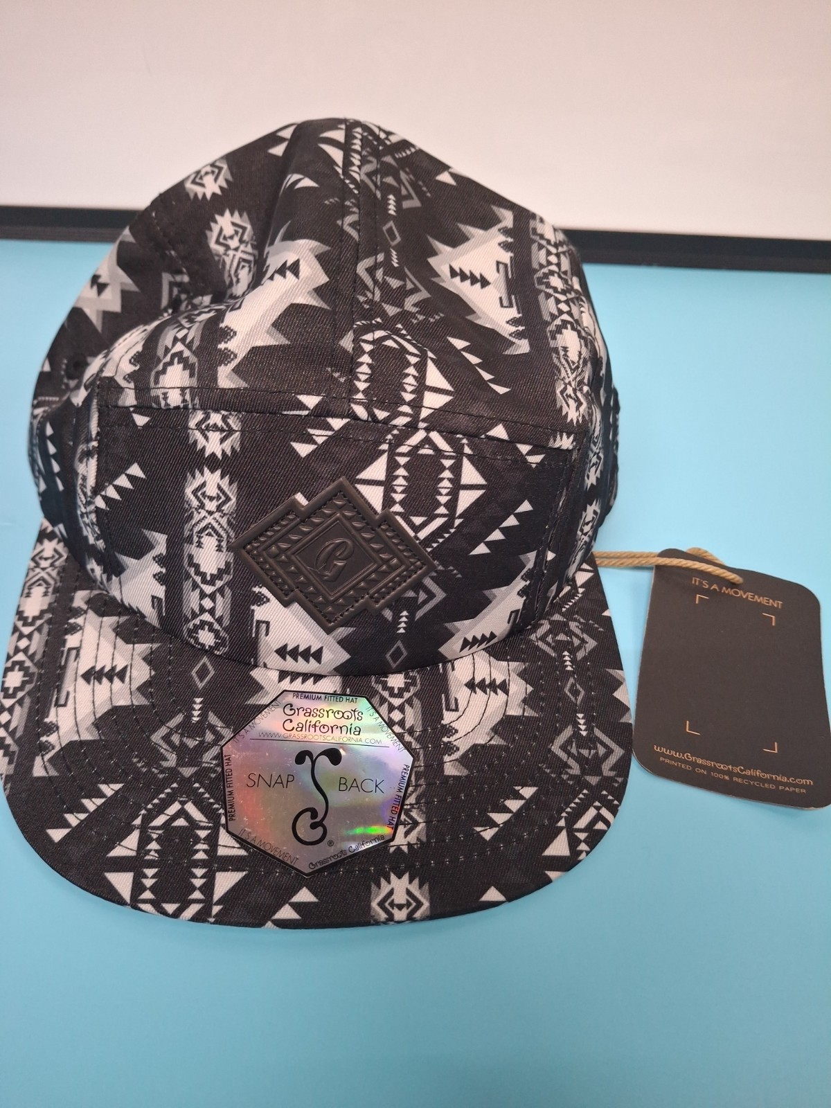 SnapBack Aztec Design 5 Panel Hat New Limited Editon
