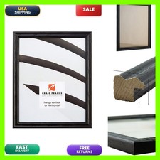 Craig Frames 200ASHBK 0.75-Inch Wide Picture/Poster Frames Wood Grain Finish