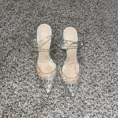 Disney x ALDO Glass slipper Rhinestone Cinderella Glitter Size 7