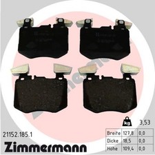Bremsbelagsatz Scheibenbremse ZIMMERMANN 21152.185.1 für MERCEDES GLC X253 C253 Bremsbelagsatz Scheibenbremse ZIMMERMANN 21152.185.1 für MERCEDES GLC X253 C253