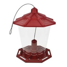 Large Recycled Plastic Eco Friendly Outdoor Bird Feeder with 10lb Capacity for
