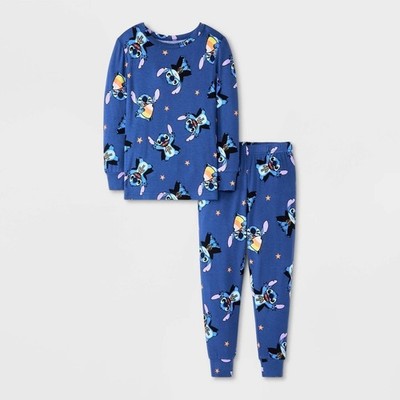 Lilo & Stitch Halloween Pajama Set for Toddler Boys, Size 12 Months, Blue