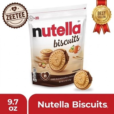 Nutella Biscuits Cookies filled with Nutella Hazelnut Spread, 9.7 OZ ( 3 Pack)