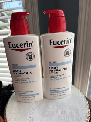 2 Pack Eucerin Daily Hydration Light Lotion 16.9 oz Dry Skin Fragrance Free B5