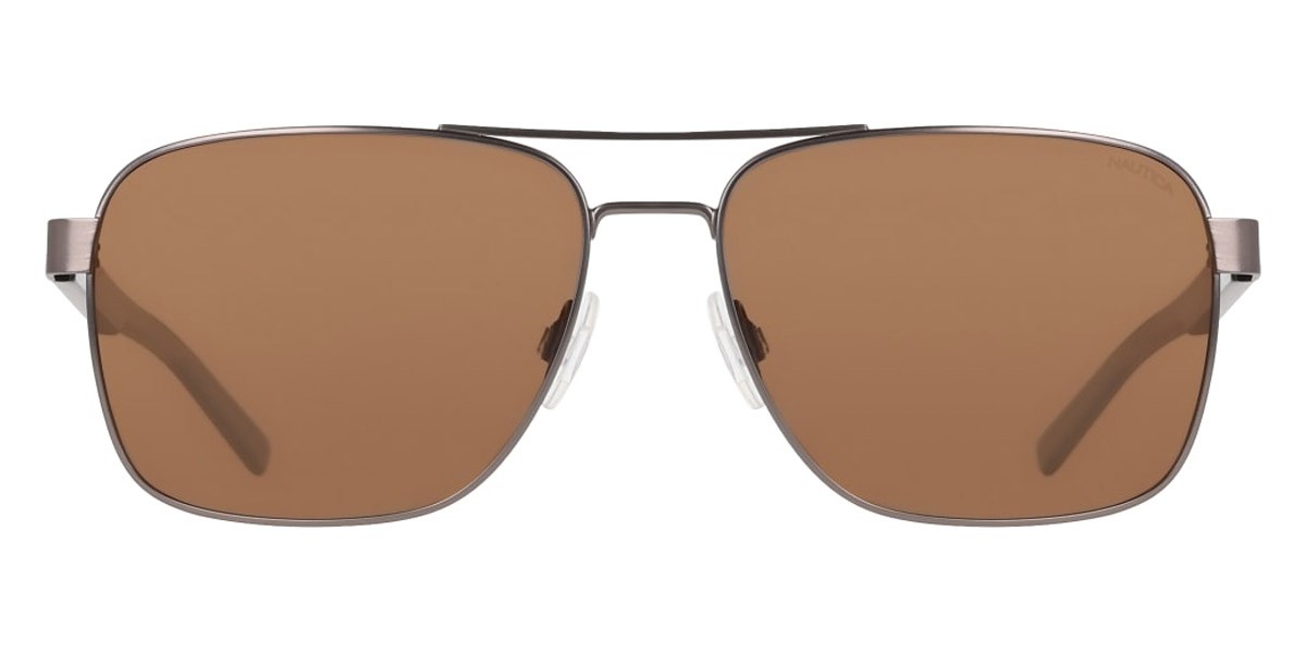 Солнцезащитные очки Nautica N5155S Мужские атласные Темно-металлические 59 мм Новые 100 подлинные 23190₽