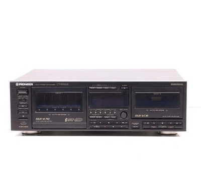Pioneer CT-W603R Dual Cassette Deck Auto Reverse Dolby B/C HX Pro