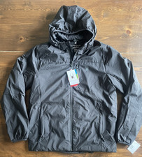 Giacca Spyder uomo leggera con cappuccio e zip intera nera taglia M - $169