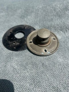 Pickelhaube/ Spiked Helmet E.M. Steel Interrior Plate/ Spike Base Lot NR $9.99