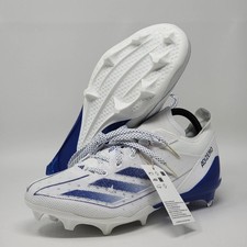 Botines de fútbol Adidas Adizero eléctricos para hombre talla 11 blanco azul IE4377 nuevos
