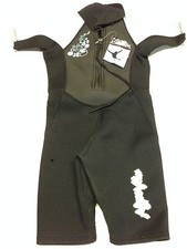 Hyperflex Wetsuits Children's Access 2.5mm Spring Suit,Black/Light Blue,4