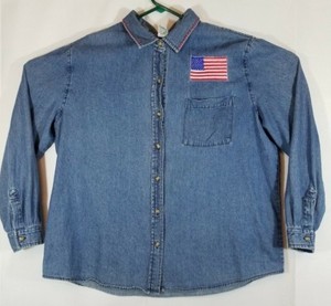 Cherokee Women Long Sleeve Jean Blue 