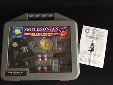    SALE    Smithsonian 900X Diecast Microscope With Rugged Carrying Case  Manual