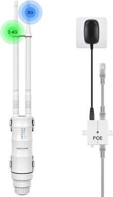 WAVLINK Dual-Band-Wifi-Verstärker Outdoor AC600 Langreichweitiger Wifi-Extender