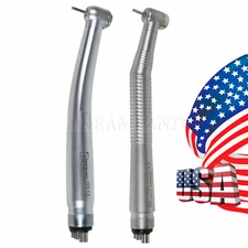 SEASKY Dental High Speed Handpiece 4Holes Standard Head Burr M4 Push Button NEW