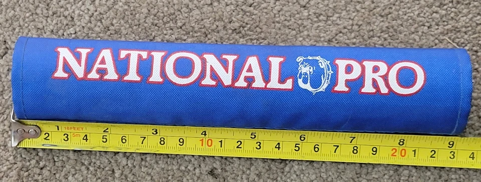 old school NOS National Pro 1980s Original handle bar pad bmx bike blue - Image 4 of 4