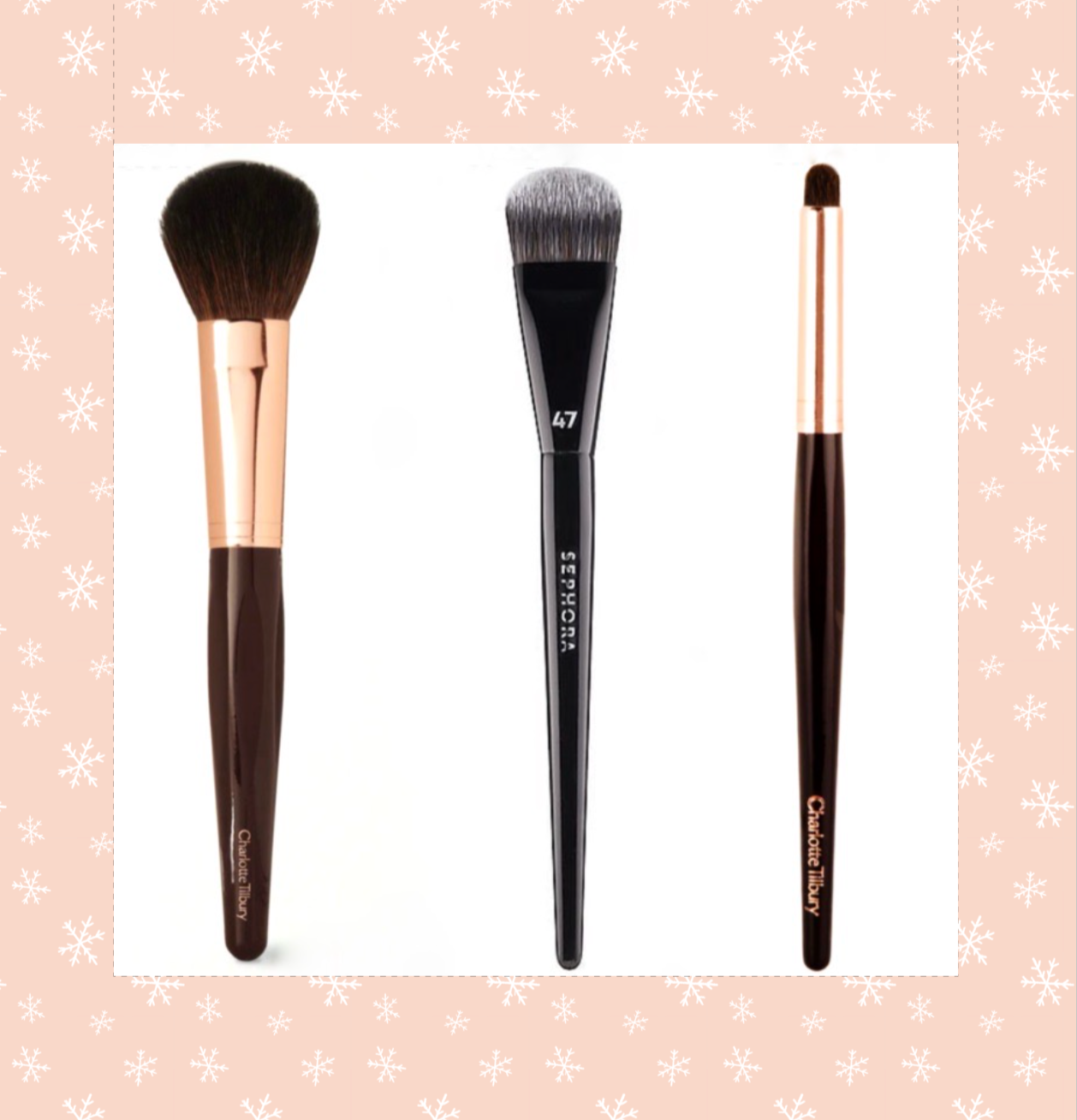Face & Eye Essentials 3pc. Luxury Makeup Brush Set | Foundation Blush Eyeshadow