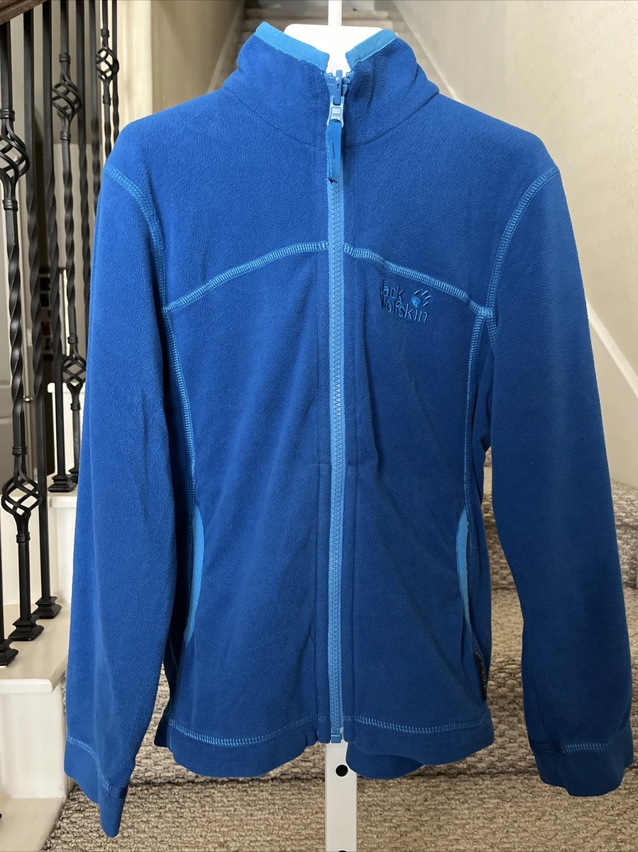 optioneel Bestaan Kostuums Jack Wolfskin Kids Fleece Blue Jacket Nanuk Athletic Full ZIp Size EU 128  US 8 | eBay