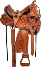 Western Leather Endurance Saddle Trail Round Skirt 10 to 18 inch Free Ship