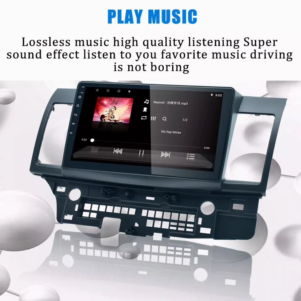 10" GPS Nav For 2008-12 Mitsubishi Lancer Android13 Car Radio Stereo 64G Carplay - Image 4 of 4