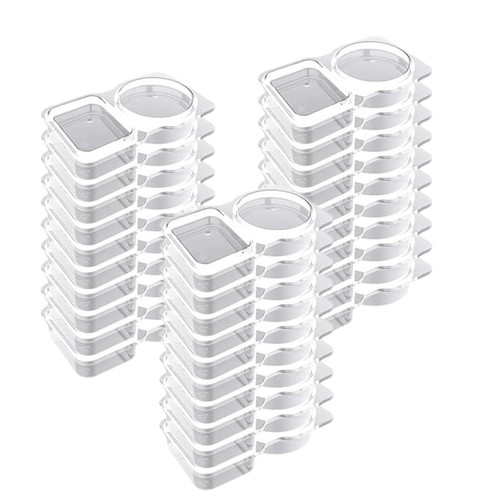 Double Compartment Condiment Container With Lids For Sauce Sampling Travel Snack