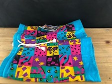 NWT NEW VINTAGE BOY'S RETRO YOUNG RASCALS SWIM SHORTS/TRUNKS SZ 6 BLUE/COLORFUL