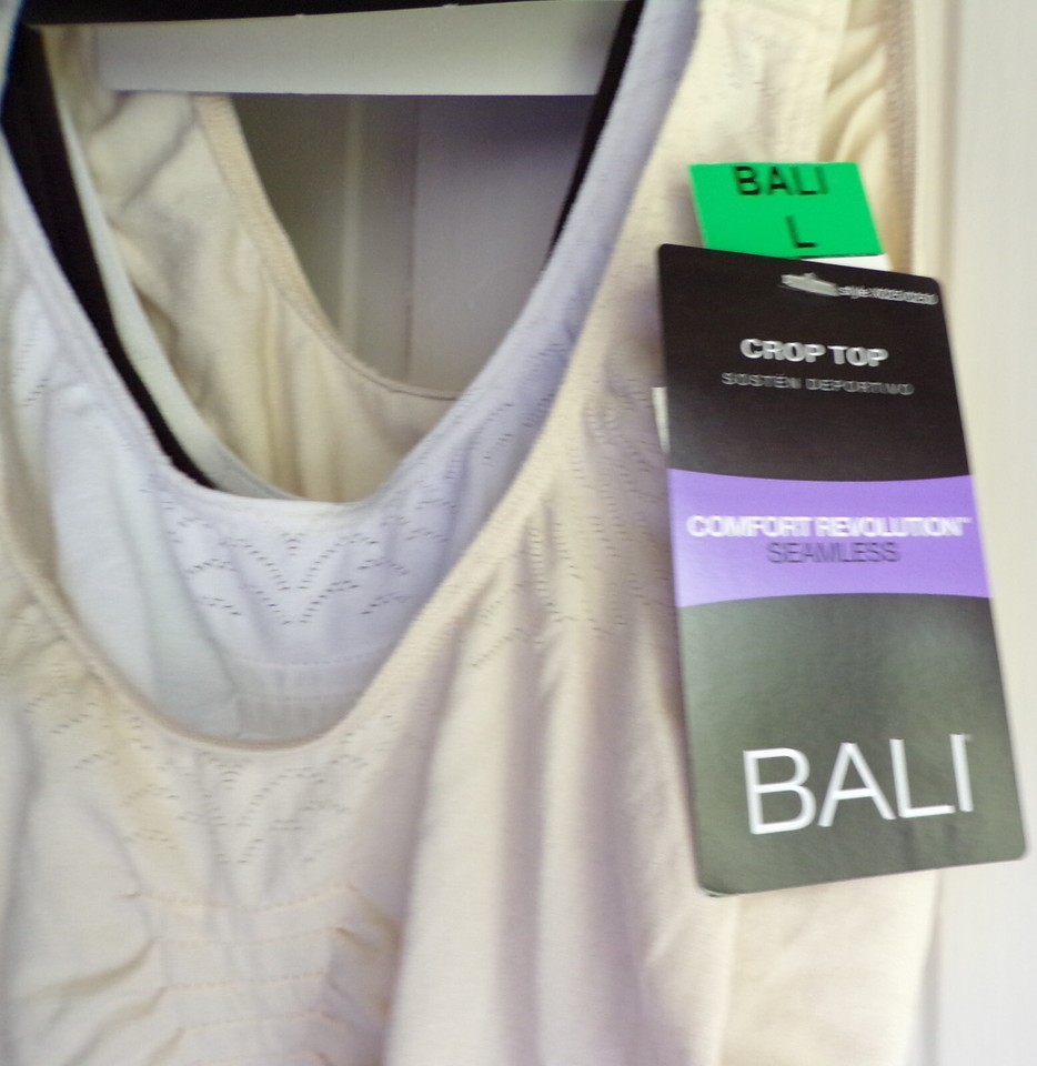 3 Pk Bali Comfort Revolution Seamless Microfiber Crop Top 103J/X1J3 Lt Wt Bras eBay