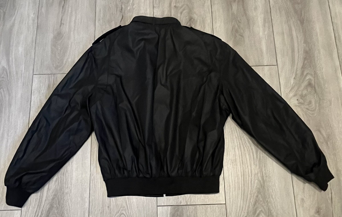 1980's Vintage Black Members Only Jacket Europe Craft Men's 42