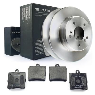 Bremsscheiben 278mm + Beläge hinten für Mercedes W202 W203 S202 C209 W210 R170