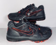 NIKE AIR TRAINER 1.2 LOW QS MANNY PACQUIAO BLACK RED RARE MEN SIZE 12