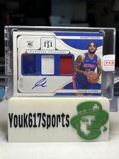 2021-22 National Treasures Isaiah Livers Rookie Triple Jersey Auto RC #’d /99
