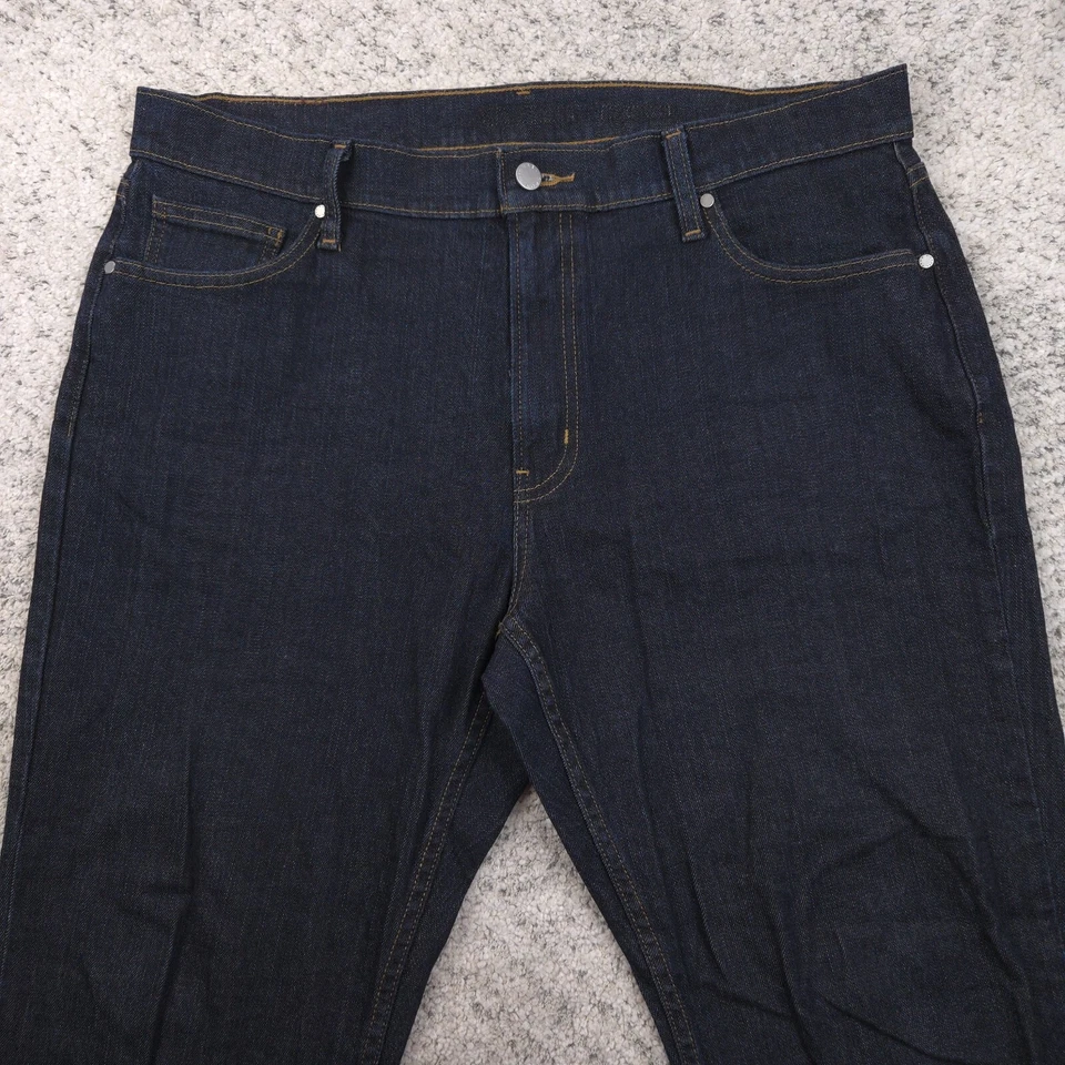 Michael Kors Jeans Mens 36 38x30 Straight Leg Regular Fit Stretch Dark Blue GUC - Image 3 of 4